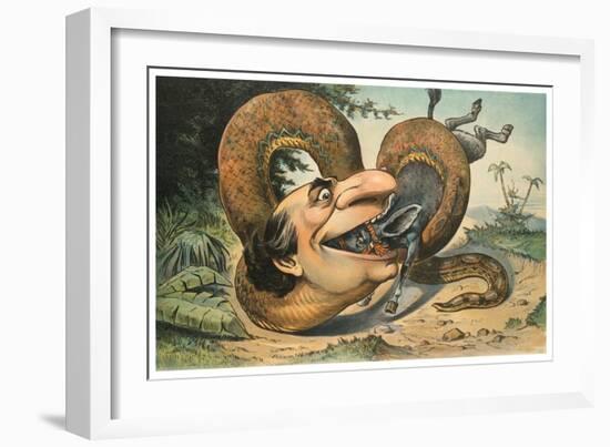 Swallowed!-JS Pughe-Framed Premium Giclee Print