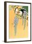 Swallows and Wisteria-Koson Ohara-Framed Giclee Print