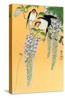 Swallows and Wisteria-Koson Ohara-Stretched Canvas