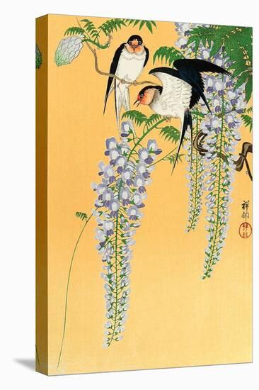 Swallows and Wisteria-Koson Ohara-Stretched Canvas