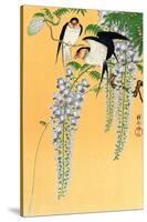 Swallows and Wisteria-Koson Ohara-Stretched Canvas