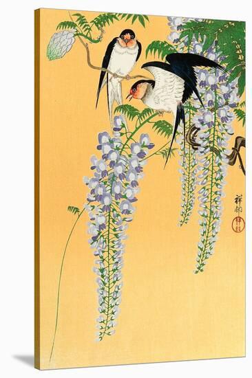 Swallows and Wisteria-Koson Ohara-Stretched Canvas