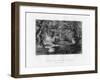 Swallows in the Banks of the River Mole, Surrey, 19th Century-J Archer-Framed Giclee Print