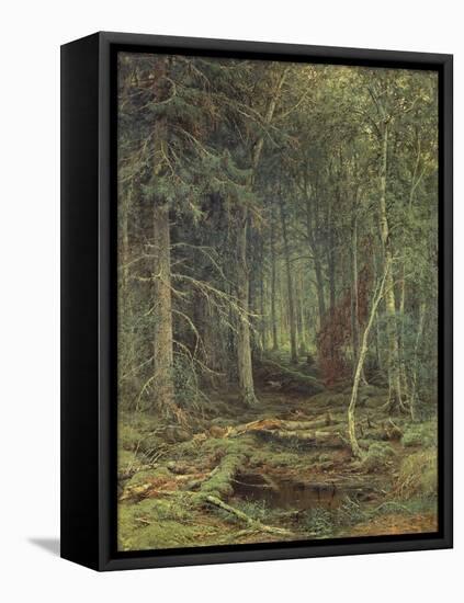 Swamp in the Forest, Autumn, 1872-Fedor Aleksandrovich Vasiliev-Framed Stretched Canvas