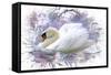 Swan 2A-Ata Alishahi-Framed Stretched Canvas