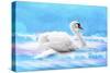 Swan 8A-Ata Alishahi-Stretched Canvas