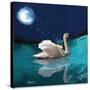 Swan And Child-Nancy Tillman-Stretched Canvas