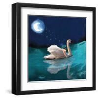 Swan And Child-Nancy Tillman-Framed Art Print