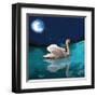 Swan And Child-Nancy Tillman-Framed Art Print