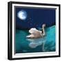 Swan And Child-Nancy Tillman-Framed Premium Giclee Print