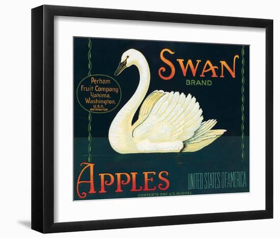 Swan Brand Apples-null-Framed Art Print