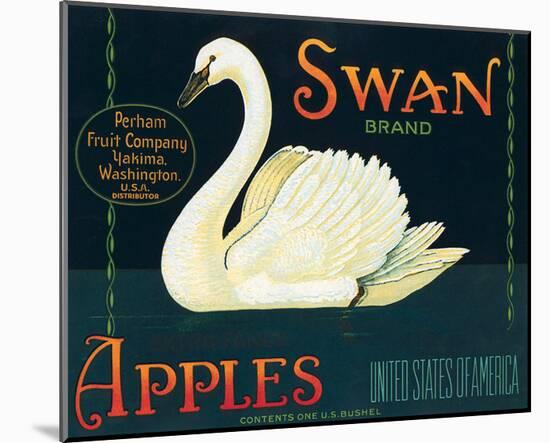 Swan Brand Apples-null-Mounted Art Print