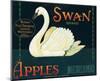 Swan Brand Apples-null-Mounted Art Print