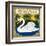 Swan Brand Cigar Box Label-Lantern Press-Framed Art Print