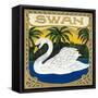 Swan Brand Cigar Box Label-Lantern Press-Framed Stretched Canvas