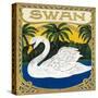 Swan Brand Cigar Box Label-Lantern Press-Stretched Canvas