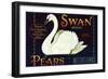 Swan Brand Pears-null-Framed Art Print