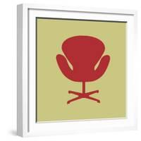 Swan Chair I-Anita Nilsson-Framed Art Print