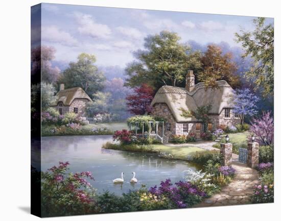 Swan Cottage I-Sung Kim-Stretched Canvas