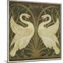 Swan Design-Walter Crane-Mounted Giclee Print
