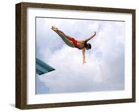 Swan Dive-null-Framed Premium Photographic Print