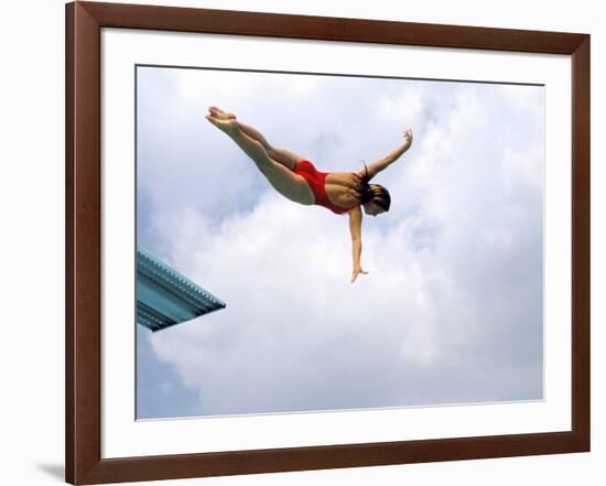 Swan Dive-null-Framed Photographic Print