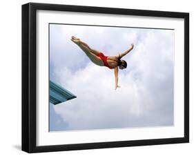 Swan Dive-null-Framed Photographic Print