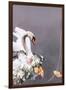 Swan Gold 1-Design Fabrikken-Framed Art Print