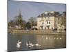 Swan Hotel and Great Ouse River, Bedford, Bedfordshire, England, United Kingdom, Europe-Rolf Richardson-Mounted Photographic Print