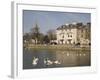 Swan Hotel and Great Ouse River, Bedford, Bedfordshire, England, United Kingdom, Europe-Rolf Richardson-Framed Photographic Print