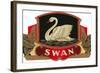 Swan Label-null-Framed Art Print