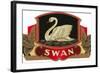 Swan Label-null-Framed Art Print