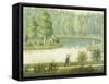 Swan Lake, 1881, Finland 19th Century Painting-null-Framed Stretched Canvas