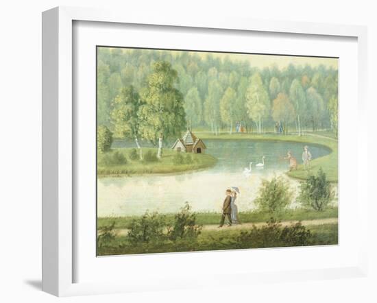 Swan Lake, 1881, Finland 19th Century Painting-null-Framed Giclee Print