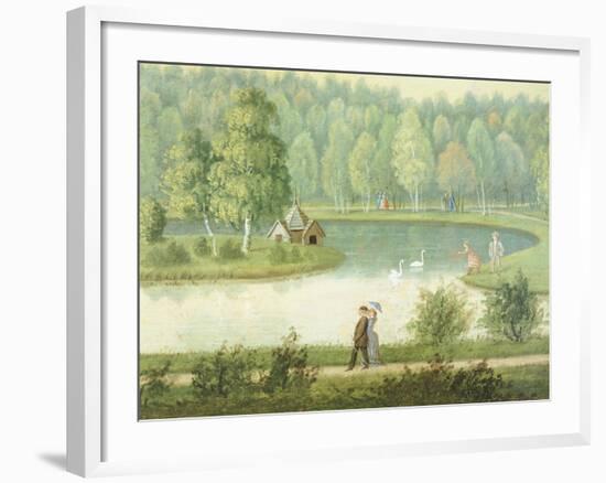 Swan Lake, 1881, Finland 19th Century Painting-null-Framed Giclee Print