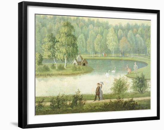 Swan Lake, 1881, Finland 19th Century Painting-null-Framed Giclee Print