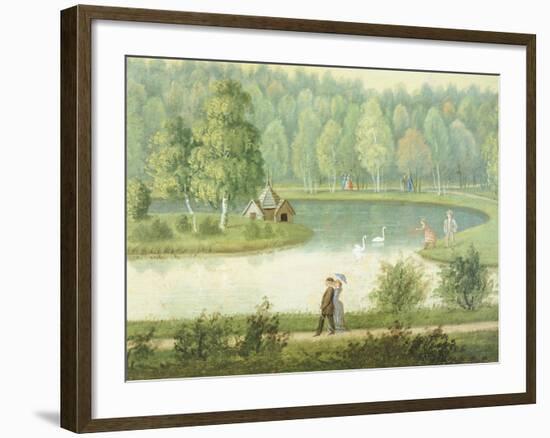 Swan Lake, 1881, Finland 19th Century Painting-null-Framed Giclee Print