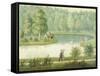 Swan Lake, 1881, Finland 19th Century Painting-null-Framed Stretched Canvas