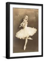 Swan Lake Ballerina-null-Framed Art Print