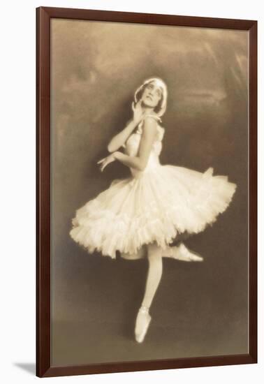 Swan Lake Ballerina-null-Framed Art Print