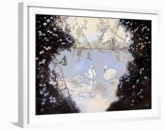 Swan Lake-Judy Mastrangelo-Framed Giclee Print