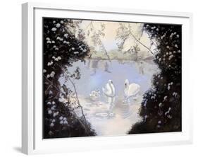 Swan Lake-Judy Mastrangelo-Framed Giclee Print