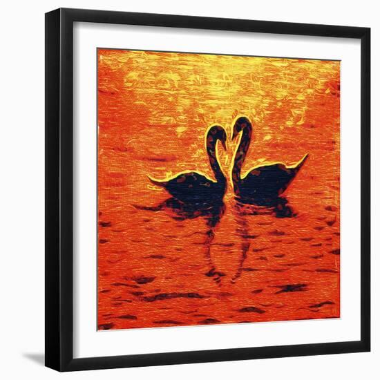 Swan LIV-Fernando Palma-Framed Premium Giclee Print