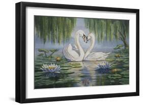 Swan Love-Bruce Dumas-Framed Giclee Print