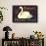 Swan Pear Label-null-Framed Art Print displayed on a wall