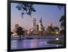 Swan River and James Mitchell Park at dusk-Jonathan Hicks-Framed Photographic Print