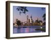 Swan River and James Mitchell Park at dusk-Jonathan Hicks-Framed Photographic Print