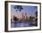 Swan River and James Mitchell Park at dusk-Jonathan Hicks-Framed Photographic Print