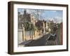 Swan Walk, Chelsea (Oil on Canvas)-Richard Foster-Framed Giclee Print