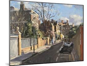 Swan Walk, Chelsea (Oil on Canvas)-Richard Foster-Mounted Giclee Print